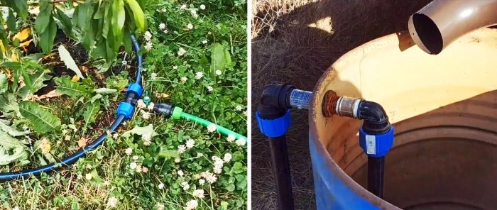 How to make automatic rainwater irrigation without pumps or electricity