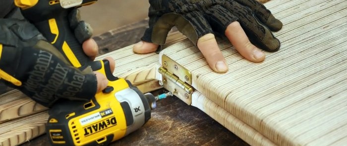 How to make a folding chair from scraps of plywood