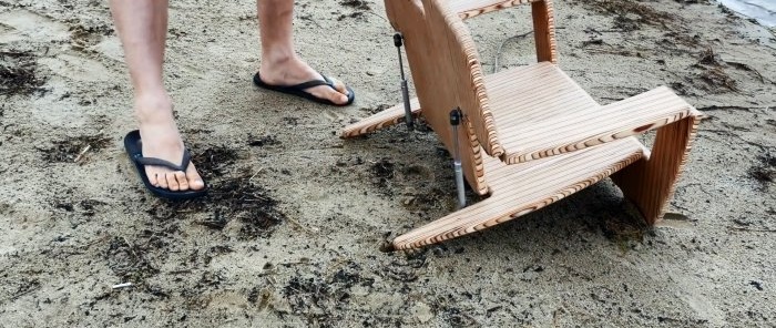 How to make a folding chair from scraps of plywood