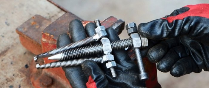 How to make a bearing puller from ordinary bolts and studs