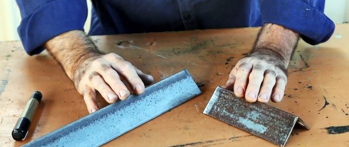 How to carefully and quickly weld a corner at a right angle