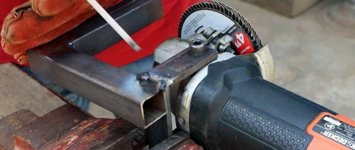 How to make an emery attachment for an angle grinder