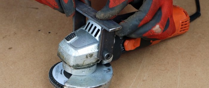 How to make an emery attachment for an angle grinder