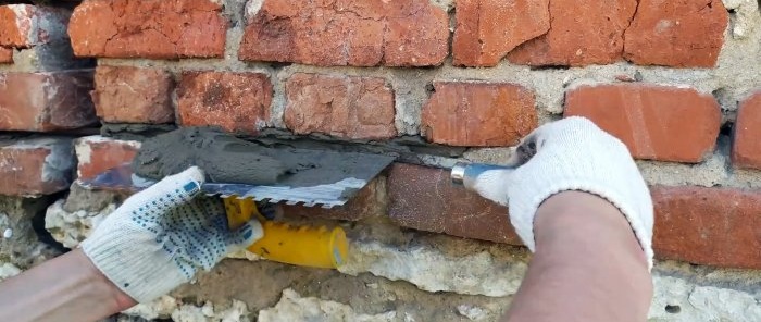 An inexpensive way to repair a cracked wall while strengthening the foundation