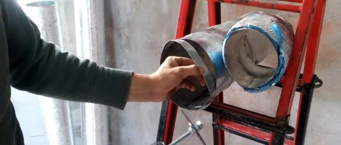 How to cut a pipe evenly in a hard-to-reach place without a grinder