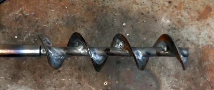 How to make a screw auger with your own hands