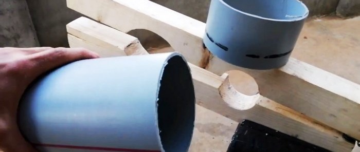 A simple homemade device for cutting PVC pipes