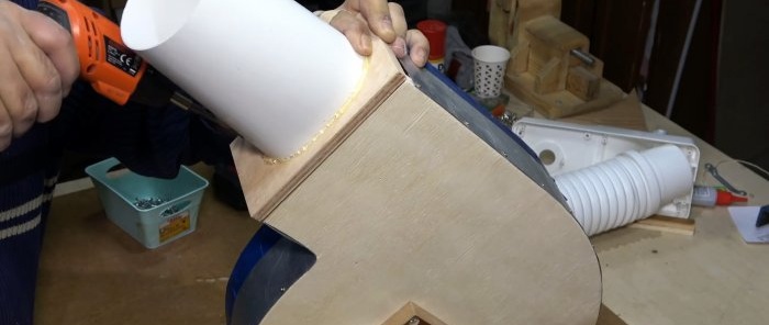 How to make a productive fan for a workshop from wood