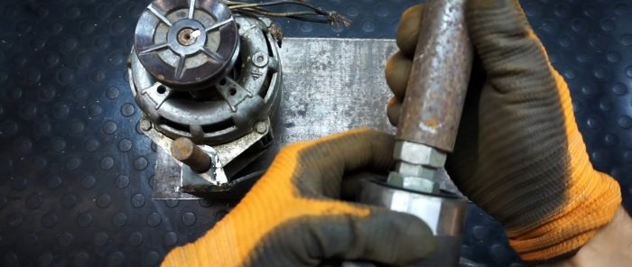 How to assemble a machine for grinding brake discs from a washing machine motor at home