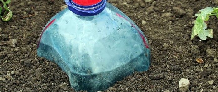 We make free, economical drip irrigation from bottles