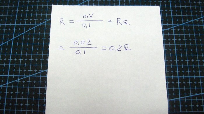 A useful attachment to a multimeter for measuring low-resistance resistors