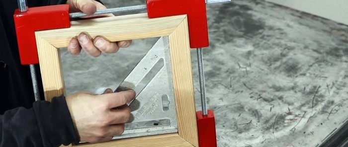 How to make a clamp for assembling frames