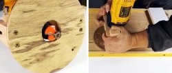 How to make a removable attachment that will turn your drill into a router