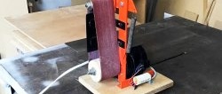 How to make a belt sander based on a washing machine motor