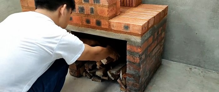 Brick oven-grill How to easily make it yourself