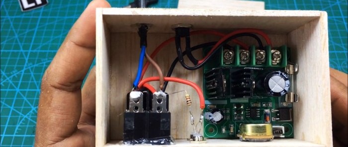 How to make a 40V 10A DC motor speed controller with reverse based on a Chinese module