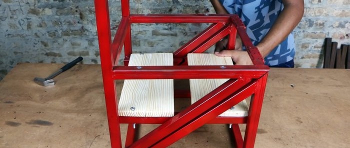 DIY workshop ladder chair