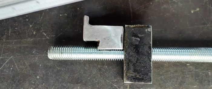 How to make a long clamp with a lifting chute for quick work