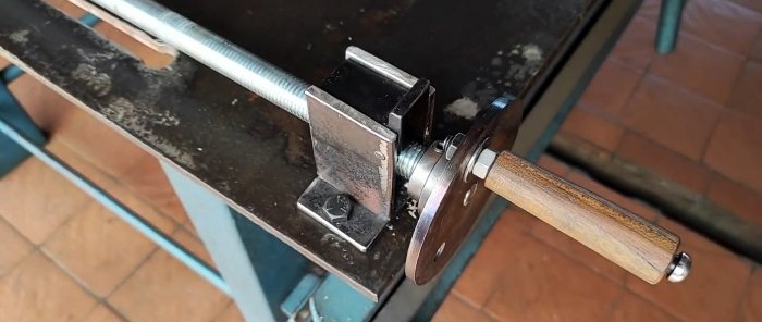 How to make a long clamp with a lifting chute for quick work