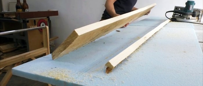 How to make a guide for a hand saw and cut boards exactly like on a stationary circular saw