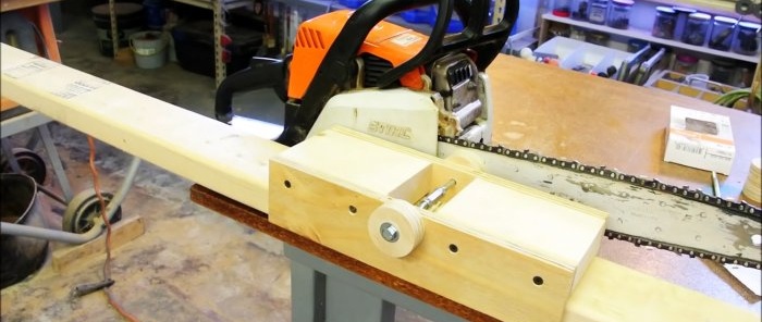 The simplest guide for cutting logs into boards with a chainsaw with your own hands