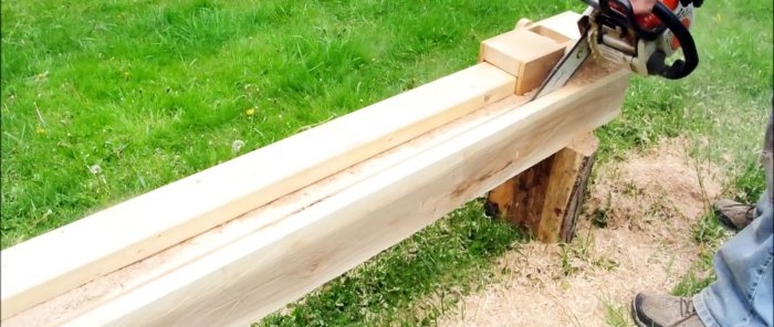 The simplest guide for cutting logs into boards with a chainsaw with your own hands