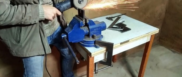 How to make unusual scissors for cutting steel squares