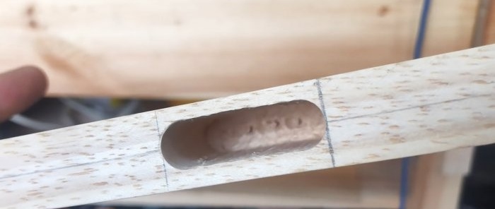 How to make a permanent tongue-and-groove joint