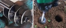 DIY garden auger made from trash