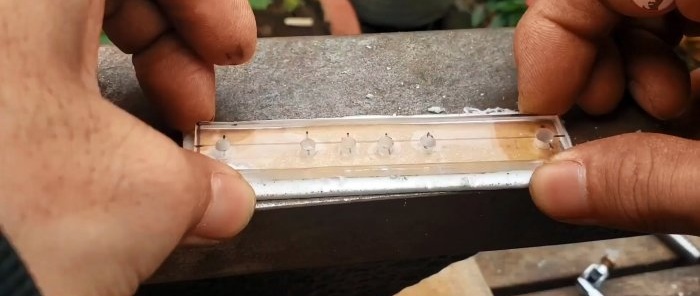 How to make a tool for marking smooth bends of profile pipes