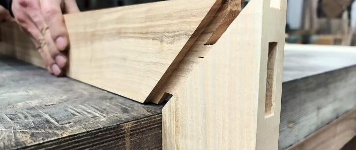 How to join wooden pieces without glue using a tenon and spacer wedges