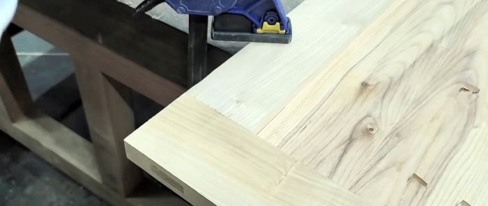 How to join wooden pieces without glue using a tenon and spacer wedges