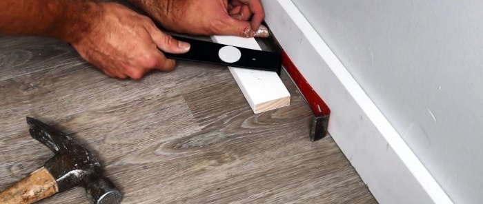 How to remove gaps on laminate flooring without dismantling