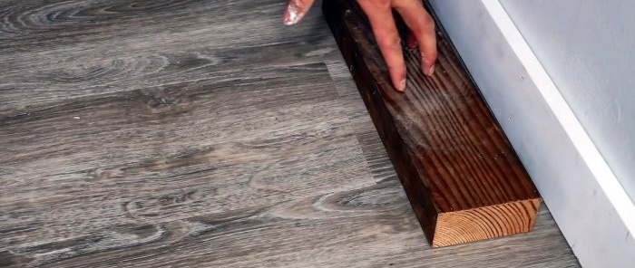 How to remove gaps on laminate flooring without dismantling