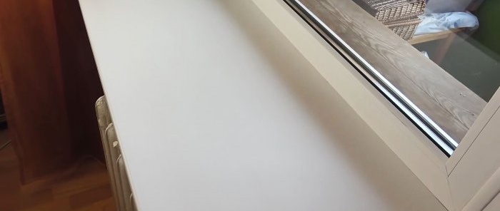 A cheap way to whiten a yellowed plastic window sill