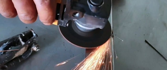 We make welding from a conventional TIG welding inverter