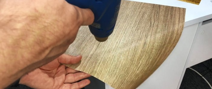 How to stick self-adhesive film on the corners and edges of furniture