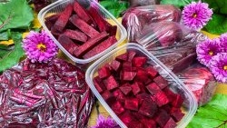 4 ways to freeze raw beets for the winter