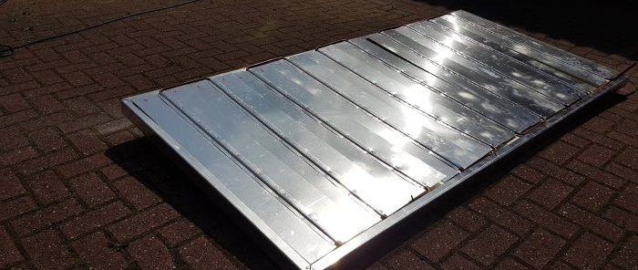 Making a high-efficiency solar water heater with a power of 1600 W