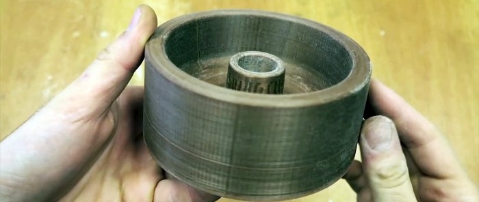 How to cast a pulley for a belt grinder from aluminum