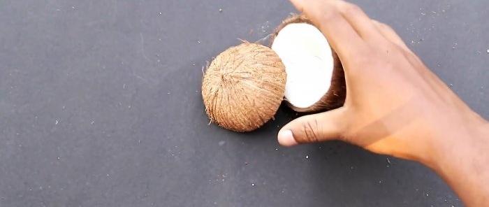 2 life hacks How to easily peel or split a coconut