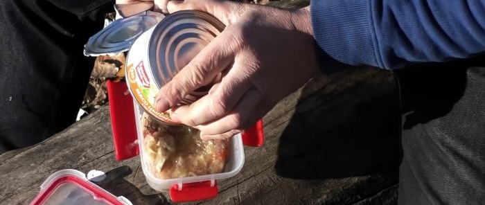 How to start a fire using a tin can