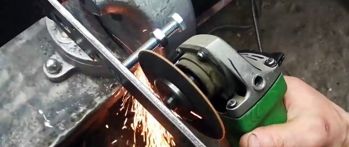 How to make a belt grinder from a grinder with your own hands