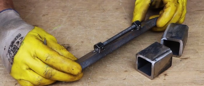 How to make a device for winding a spring from waste materials