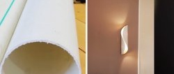 How to make beautiful sconces from PVC pipes for your home and save money