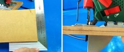 How to make a jig for absolutely straight cutting with a jigsaw