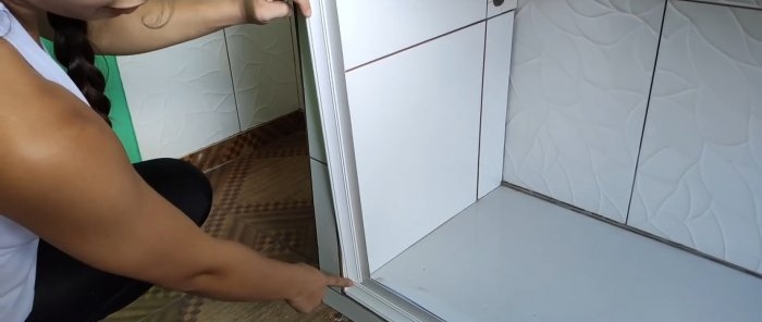 How to make a cabinet under a sink or bathtub from PVC panels in 1 hour