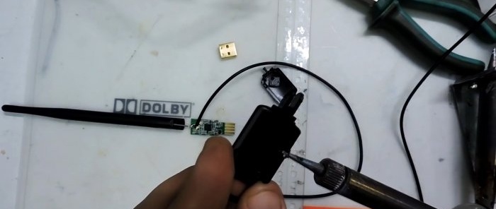 How to make an antenna for a WiFi adapter and increase the reception range many times over