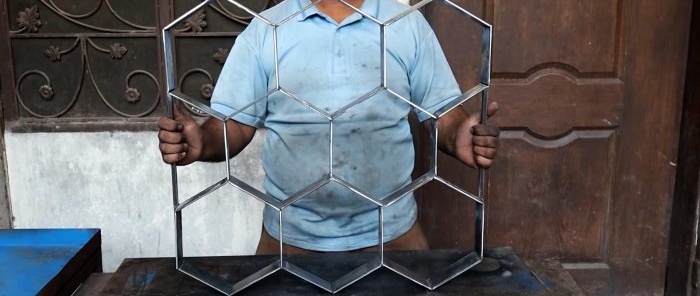 How to make a mold from scrap metal and cast paving tiles cheaply