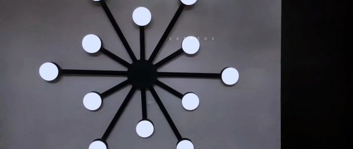 How to make a modern LED chandelier from PVC pipe